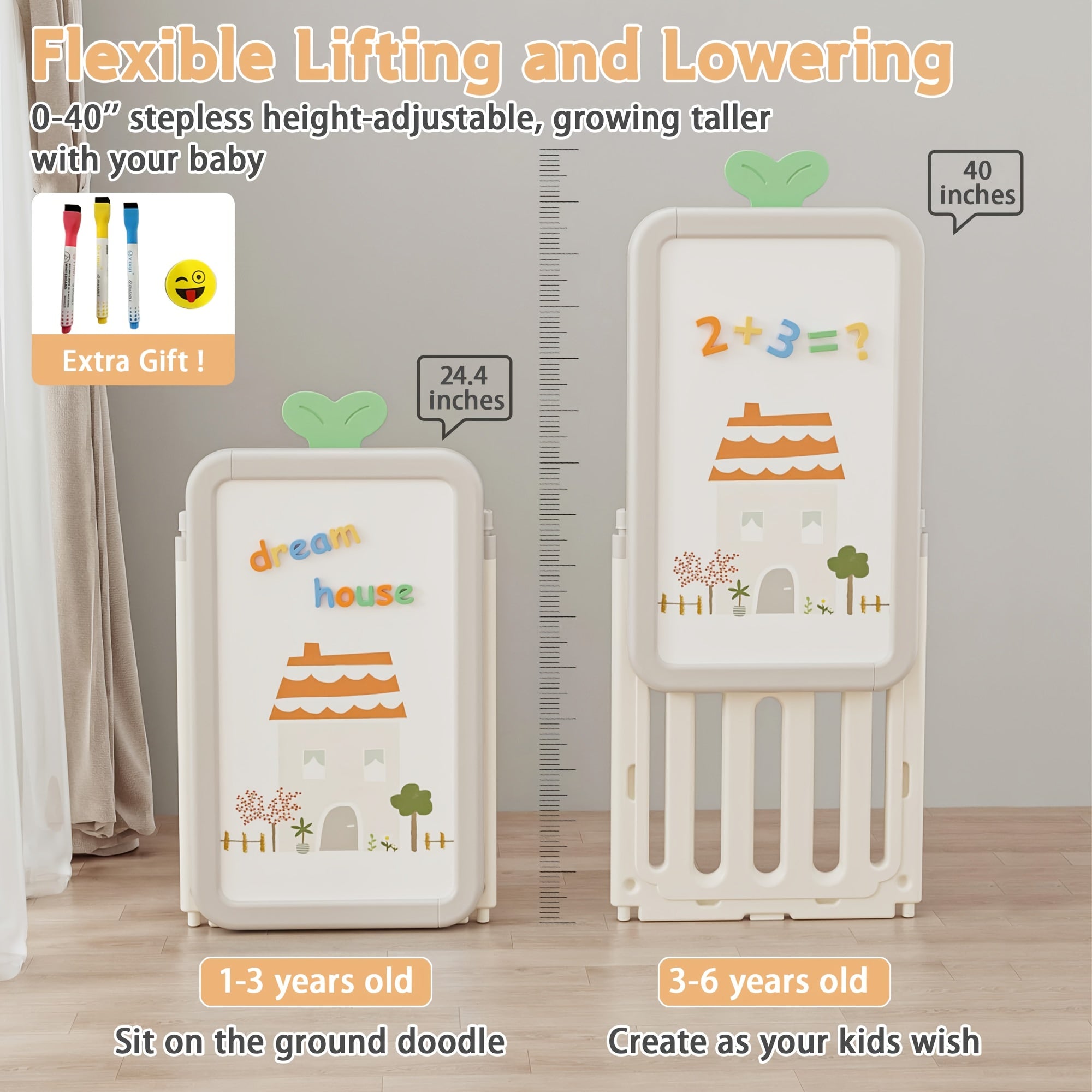 A Versatile Storage Solution for Featuring 10 Detachable Bins And a 3-Tier Bookshelf, Serving As a Multifunctional Organizer with a Drawing Board, Perfect for a Bedroom, Playroom, Or Living Area